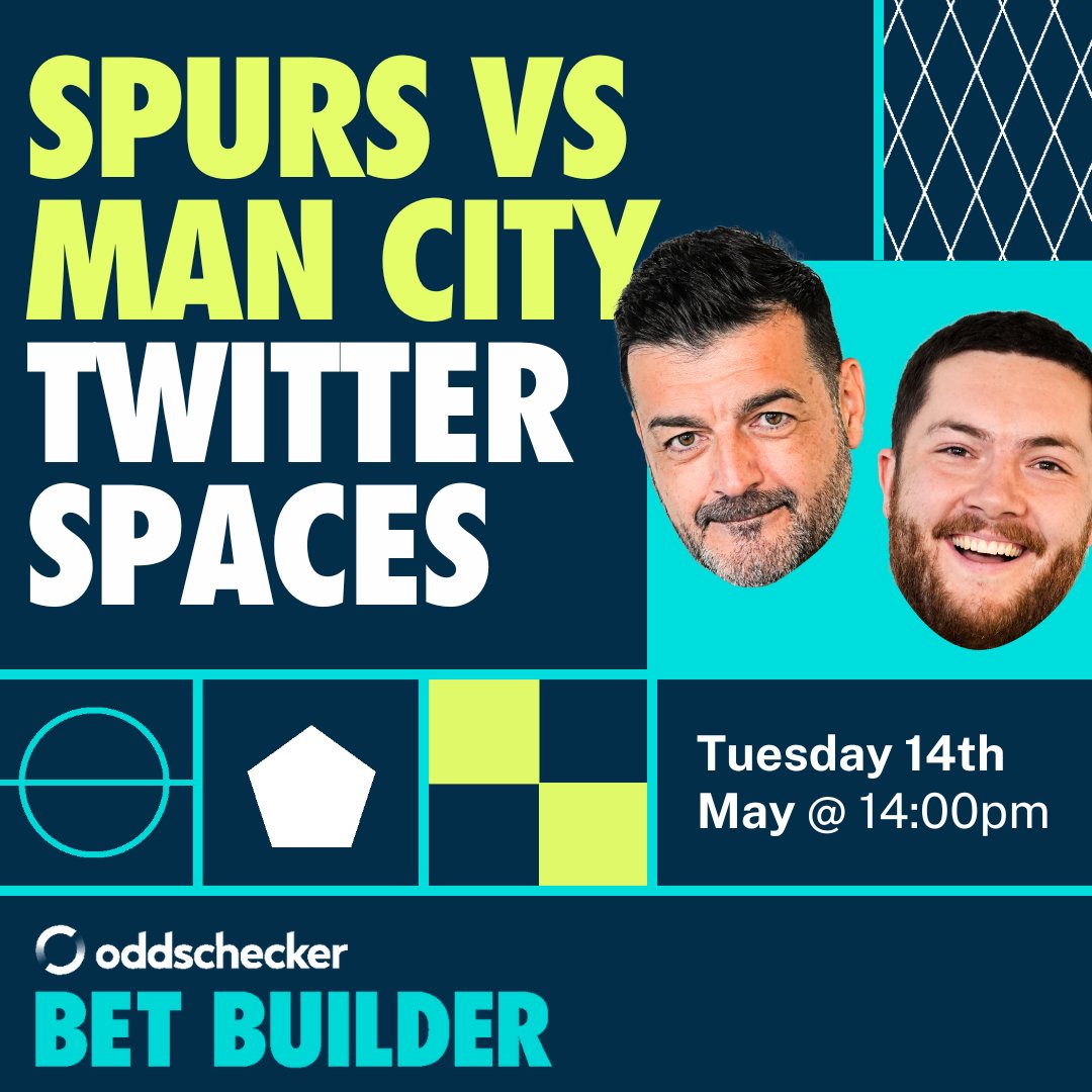 ⚽️ Tottenham vs Man City Twitter Spaces 🎙️ @DannWorth will be joined by @_Jack_Wright at 2pm to take a look at the stats from tonight's #TOTMCI clash, discussing: ✅ Betting angles ✅ Bet builder tips ✅ Predictions 👉 x.com/i/spaces/1zqkv…