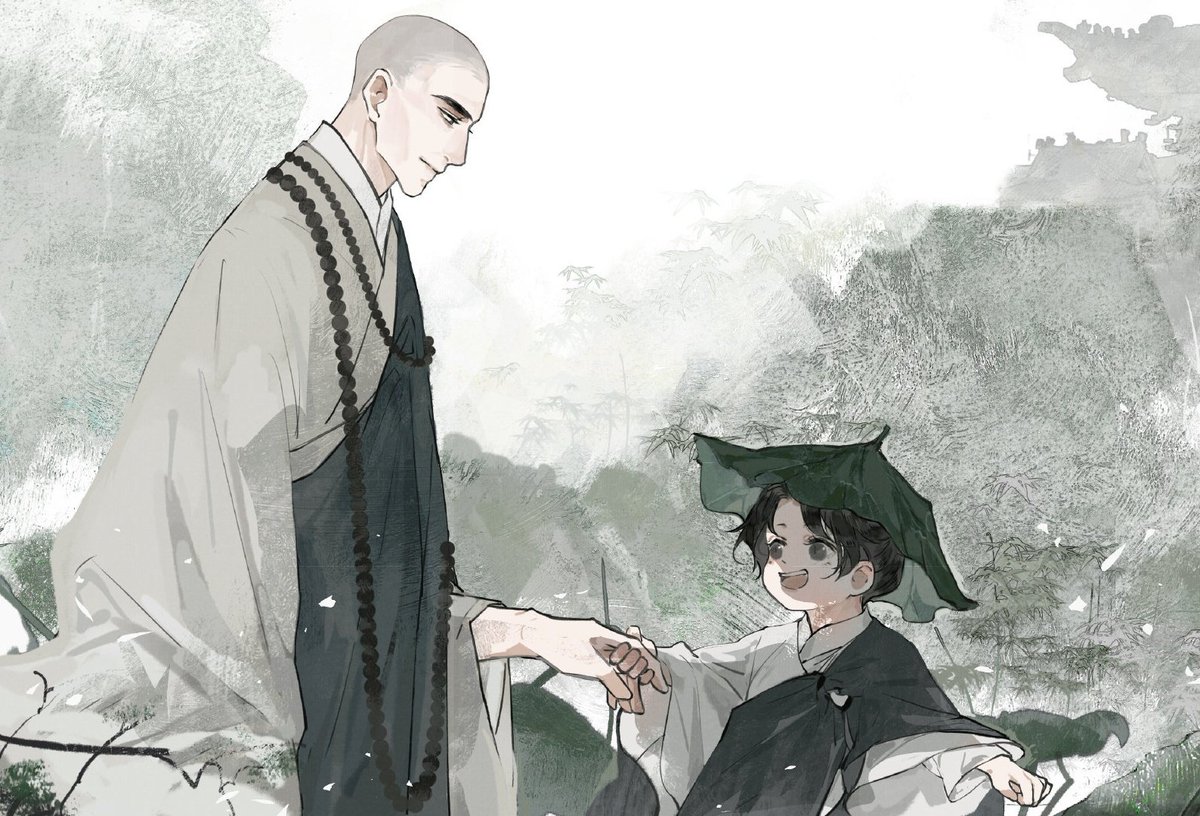'a-ning, go slowly, be careful you don't fall'

'alright, ill wait for shizun' 

OUR LITTLE CHU WANNING WITH A LOTUS LEAF ON HIS HEAD HE LOOKS SO CUTE SO TINY😭 MY BABY