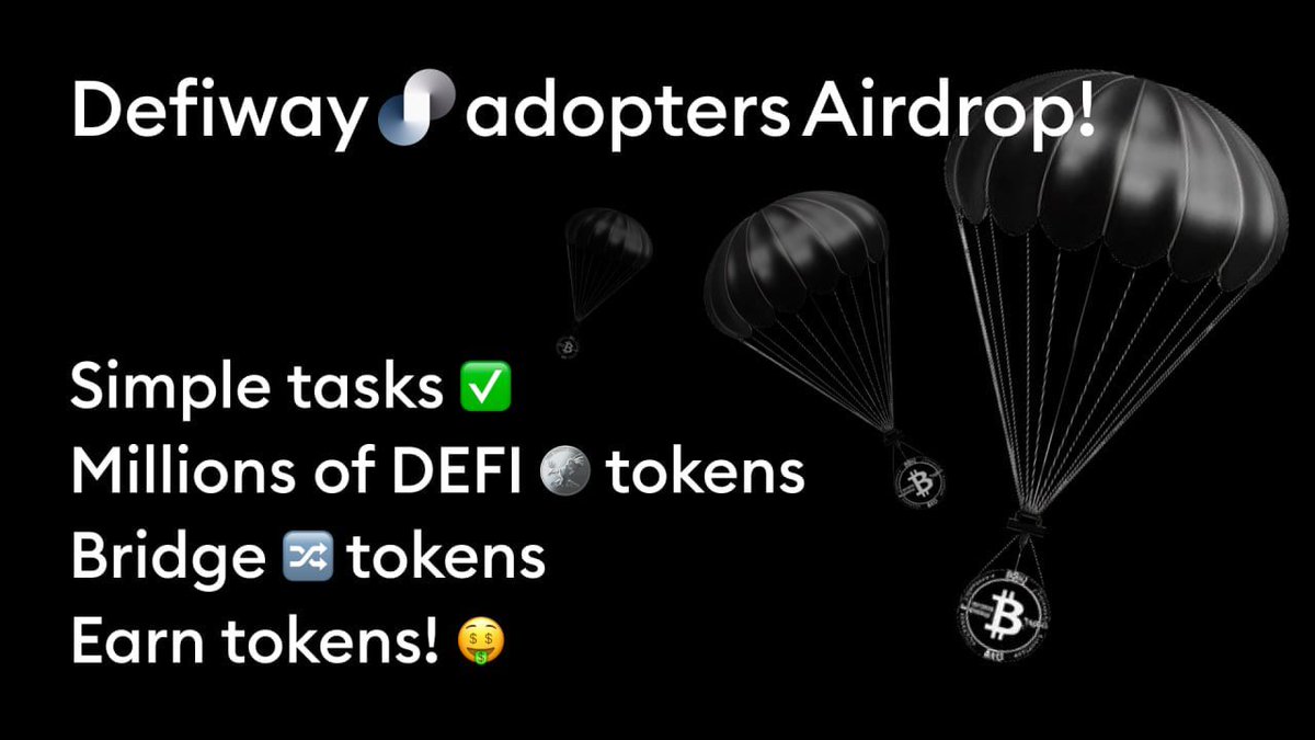 New #airdrop: Defiway (For all) Reward: 50,000,000 DEFI News: Certik, BNBChain Distribution date: After listing 🔗Airdrop Link: zealy.io/cw/defiway/que… News: Audited at Certik and listed on BNBChain skynet.certik.com/projects/defiw… dappbay.bnbchain.org/detail/defiway 1: The more points you gain,