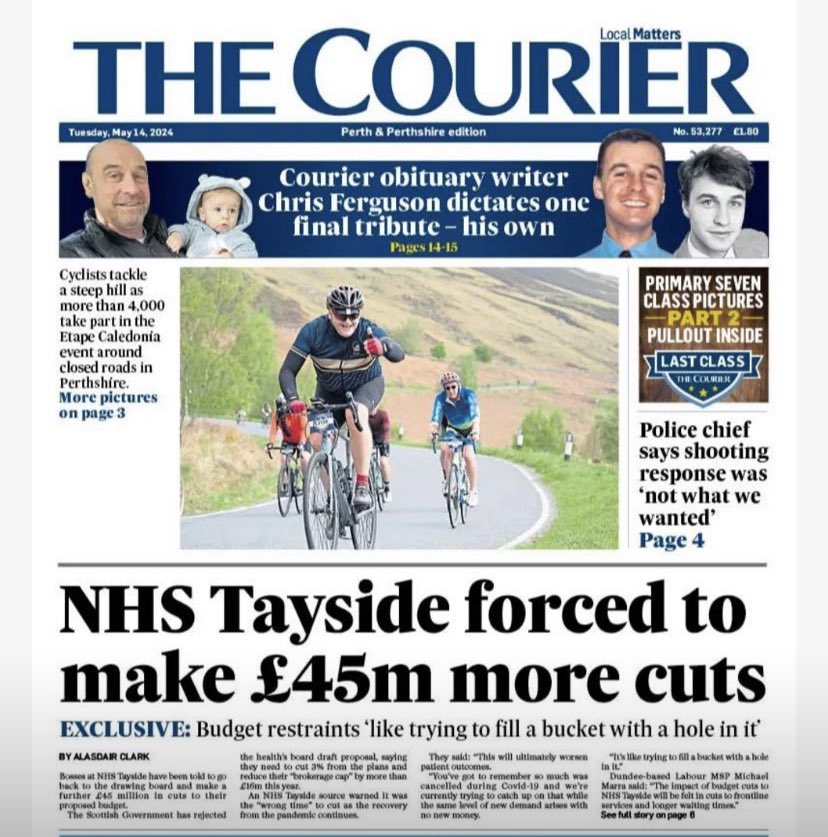 The SNP allowed a rookie Green MSP to torch £100m+ on a failed recycle scheme …… at a time when the NHS needs more funding for COVID recovery.