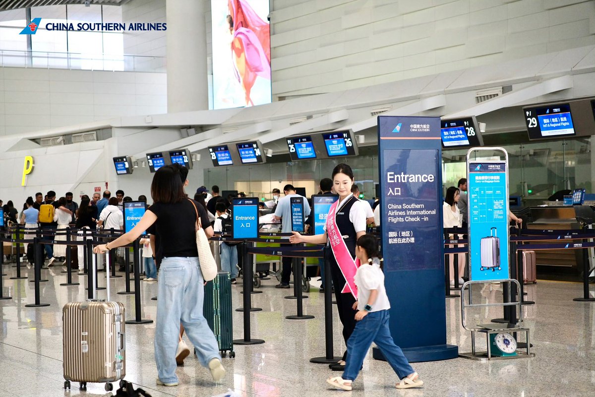 ⏩ Skip the lines with our online check-in and baggage drop services. #FlyWithCSAir #TravelWithCSAir #ImpressionofCSAir #CSAir