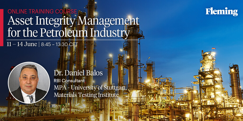 🌟Join us for an Asset Integrity Management session with Dr. Daniel Balos, an expert with 25+ years in research, industrial projects, and training. Enhance your skills in the petroleum industry! 🛢️💡Register now! 👉eu1.hubs.ly/H0949Tb0 #AssetIntegrity #PetroleumIndustry