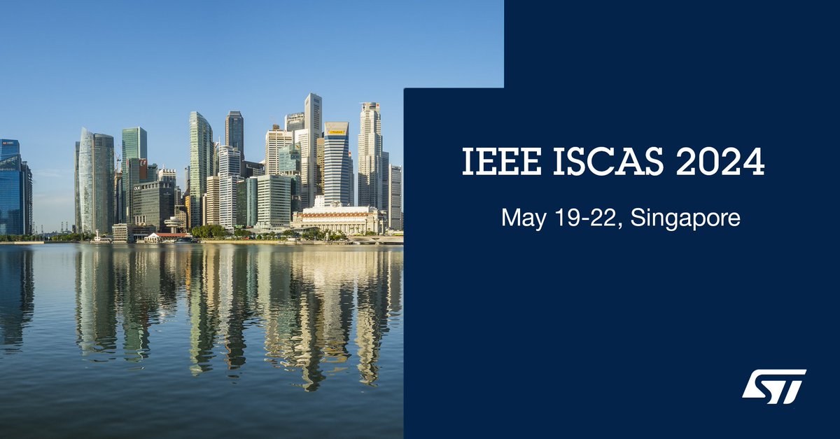 🔜#IEEE ISCAS 2024, #Singapore📍Join ST experts and discover how we're moving towards a more sustainable and cost-effective future with sensor technology that's both battery-free and low-maintenance🔍spkl.io/60174Nlbc @ieeecassociety