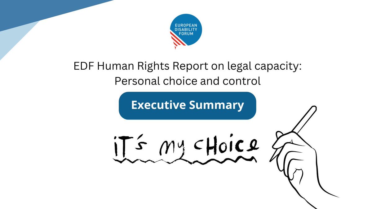 Legal capacity is a #HumanRight. However, persons with disabilities still face significant exercise barriers. The summary of our forthcoming report reveals: ➡️ Full deprivation in 12 member states ➡️ Implementation gaps and inconsistencies across the EU buff.ly/4ba150y