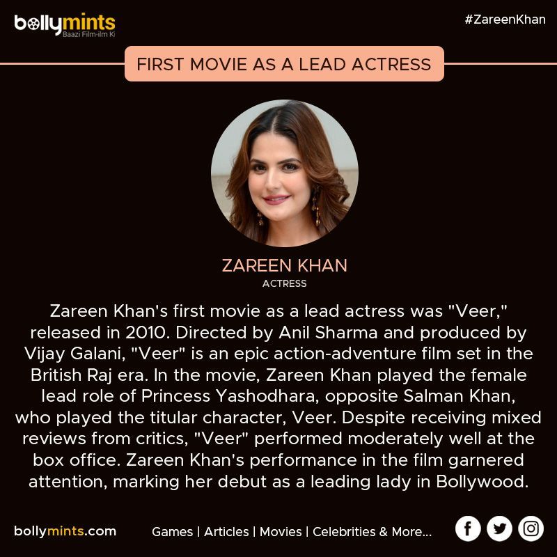 #ZareenKhan's #First #Movie As A #Actress
#Veer #AnilSharma #VijayGalani #SalmanKhan