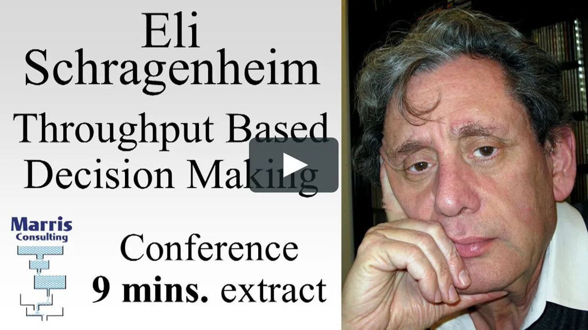 PMarris's tweet photo. Throughput Accounting (Theory Of Constraints) a.k.a. Throughput Based Decision Making. Eli Schragenheim 9-minute conference extract.
https://t.co/TfwkUcuMNV
#ThroughputAccounting #TheoryOfConstraints https://t.co/qYroOvsR7p
