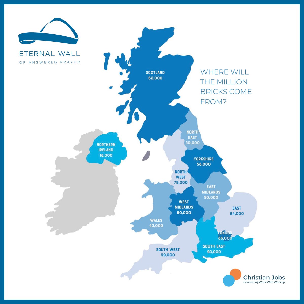 Once completed, @eternalwalluk will be a huge Christian landmark. It will host a million accounts of answered prayer, making it the largest database of hope stories in the world. You can find out more at buff.ly/3DAz5UG #UKChristianJobs #MakeHopeVisible