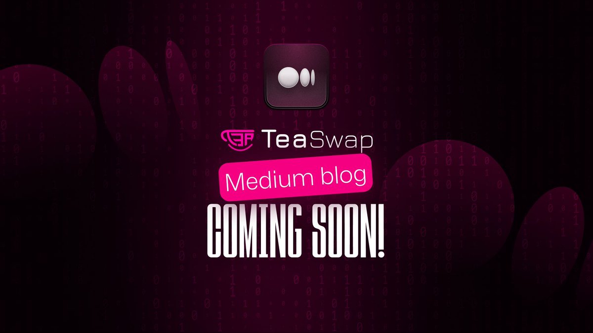 Get ready to steep in some knowledge! Our TeaSwap Medium blog is brewing up and ready to launch this month! ✍️Expect exclusive content, platform updates, and hot industry takes delivered straight to your cup.
Stay tuned for the announcement, you won't want to miss the first sip!