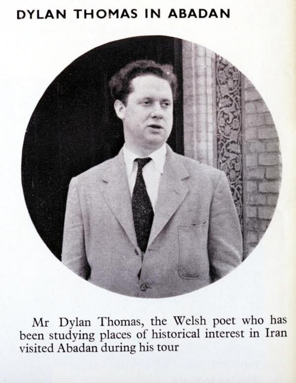 BristolUni's tweet image. Poet #DylanThomas&apos;s relatively unknown journey through Iran in 1951 is the subject of a new short film by @nazmassoumi from @bristolftv

Voiced by actor @michaelsheen, the film gets its Welsh premiere next week @cbffwales

#DylanDay #MyMilkWood

brnw.ch/21wJKDO