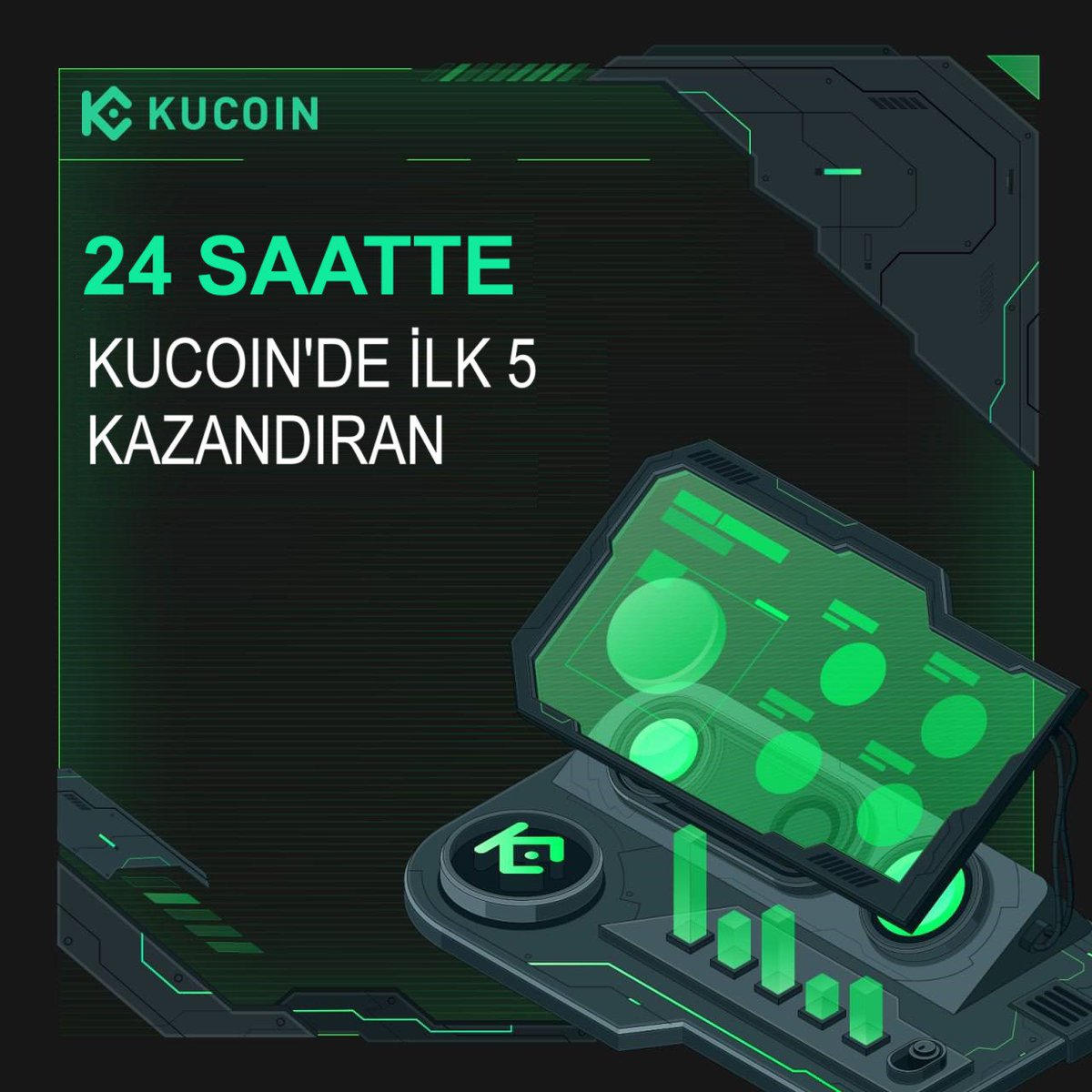 🆙 #KuCoin'de 24 Saatte İlk 5 Kazandıran (13 Mayıs 2024) 📉🚀  

🔥 $PIT - $0.000000000997 (+21%) 
🔥 #PEPE2- $0.000000053 (+22%) 
🔥 $BDX - $0.03712 (+20%) 
🔥 $ANALOS - $0.0000737 (+18%) 
🔥 $BOB - $0.000026133 (+13%)