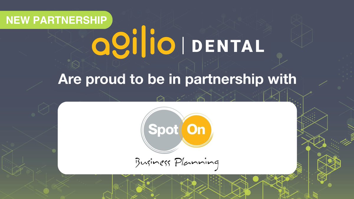 🔊New Partnership

We're excited to join forces with Spot On Business Planning to provide our iComply and iTeam members with 50% off their first month.

👉🏼To access your benefits with SOBP &amp; many more industry-leading companies, click here: ow.ly/rYJW50RBYYu

#AgilioDental