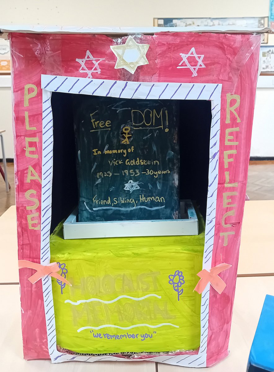 ICHS Philosophy and Ethics: These are some examples of Projects completed by Year 8 on Holocaust Memorial Day after having studied a unit on Evil &amp; Suffering. 
#ICHS-COMMUNITY