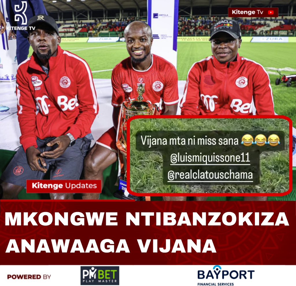 “Vijana mtani-miss sana” ni ujumbe wa Mshambuliaji wa Simba SC, Saido Ntibazonkiza kwenye video iliyopo kwenye insta story yake akiwa na wachezaji wenzake Chama na Miquissone.

✍️ Je, Mkongwe Saido ndio anaaga kuondoka Simba Sc au yeye anabaki Simba huku wengine wakiondoka?…