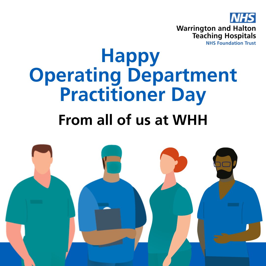 Happy National ODP Day to all Operating Department Practitioners from all of us at WHH.

A big thank you to all of our Operating Department Practitioners here at the Trust; you are fantastic!

#ODPday