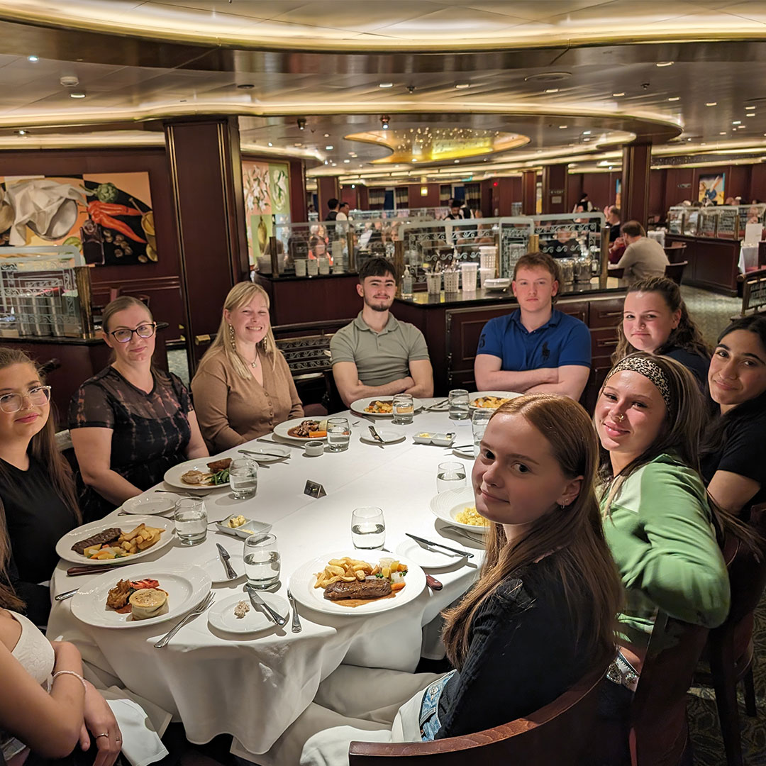 Travel and Tourism and Business learners had an amazing opportunity to attend a four-day cruise on the P&O Ventura to Amsterdam. The learners got to sample a different part of the travel industry and take part in the onboard activities, including a formal dining evening!
