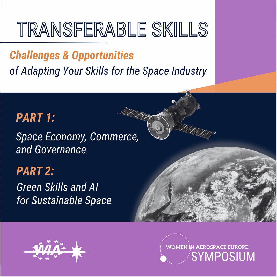 Exciting day with @WIA_Europe ! Join @SDiPippo_OOSA and Charlotte Mathieu in exploring how your skills can launch you into aerospace. 🌌 
Discover opportunities at #WIAESymposium! 

Click the link below for registration & more sessions this week! 🌠 
shorturl.at/mzB18