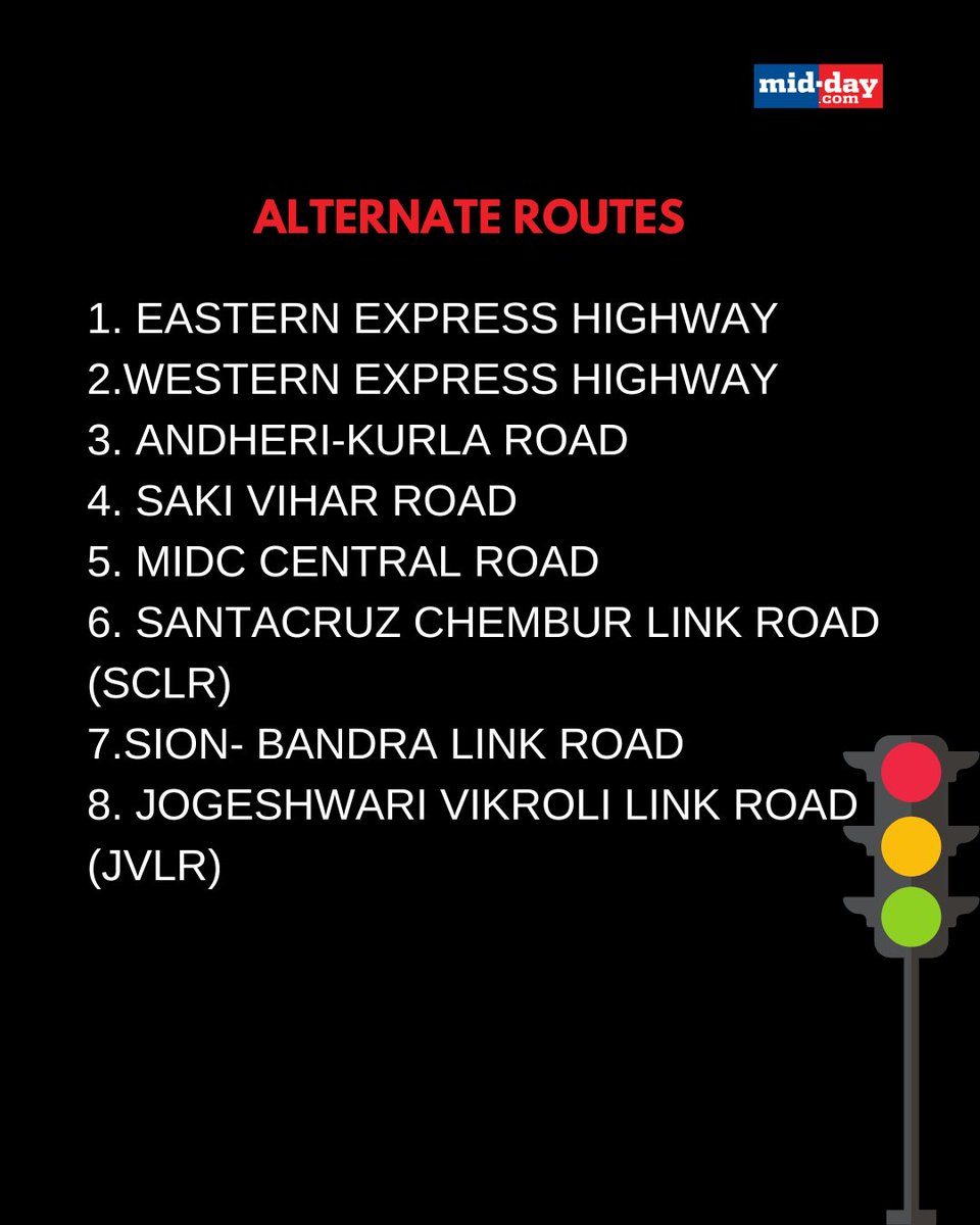 mid_day's tweet image. Mumbai Police on Monday issued traffic diversions in parts of the city ahead of PM Modi&apos;s roadshow in Mumbai for Lok Sabha elections 2024 on May 15

Read more: mid-day.com/mumbai/mumbai-…

#mumbairoadshow #pmmodicampaign #pmmodi #maharashtravisit #pmmodimumbaivisit #pmmodirally…