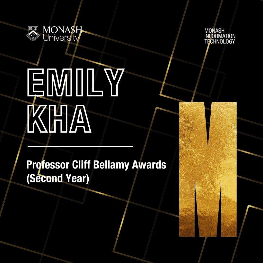 Congratulations to Arya Sadeghi, Emily Kha, and Dasun Nadeera Mahamadachchi, winners of the prestigious Cliff Bellamy Award at Monash University! Your dedication, hard work, and outstanding academic achievements have earned you this well-deserved recognition. #CliffBellamyAwards