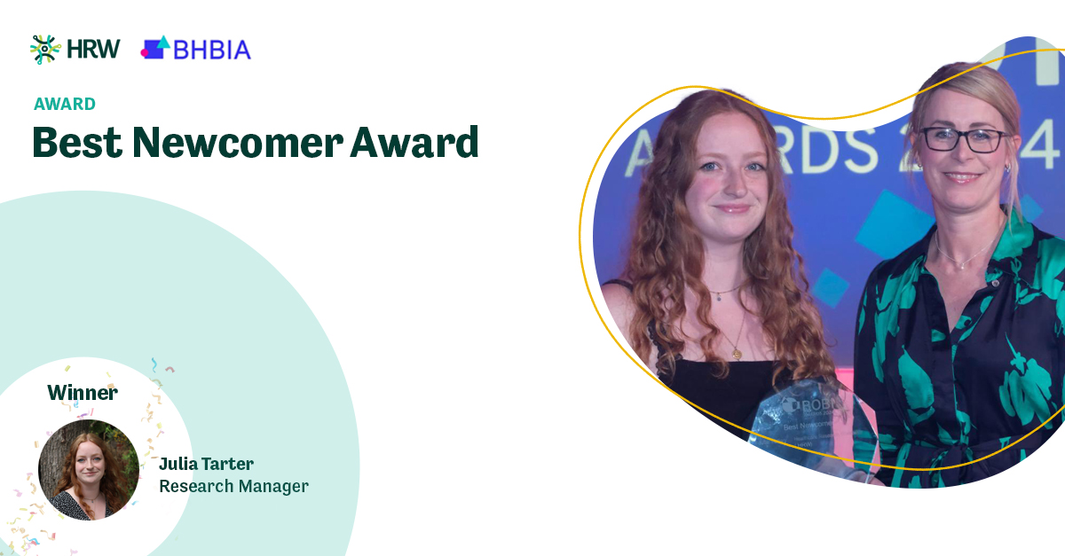 We're delighted to announce, Julia has won @BHBIAssociation Best Of #BusinessIntelligence 2024 Best Newcomer #Award! please join us in congratulating Julia on this amazing achievement! #BHBIA2024