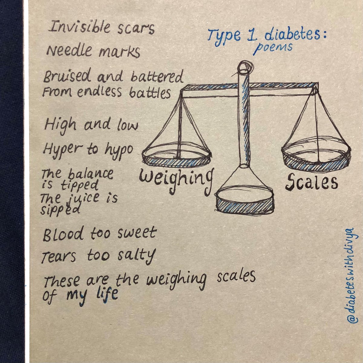 In celebration of Mental Health Awareness Week, our local Young Leader Divya has shared some beautiful poetry about the impact of diabetes on her mental health.