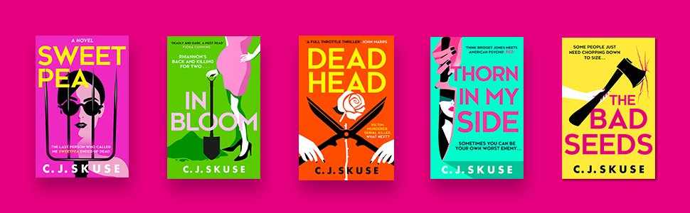 Thank you SO much if you've already read the Sweetpea series so far (Book 5 out this Oct). Extra licky thanks if you've reviewed them anywhere, even if you're not liking how Rhiannon is evolving as the books go on. I do.😜🌺🔪amazon.co.uk/stores/C.J.-Sk…