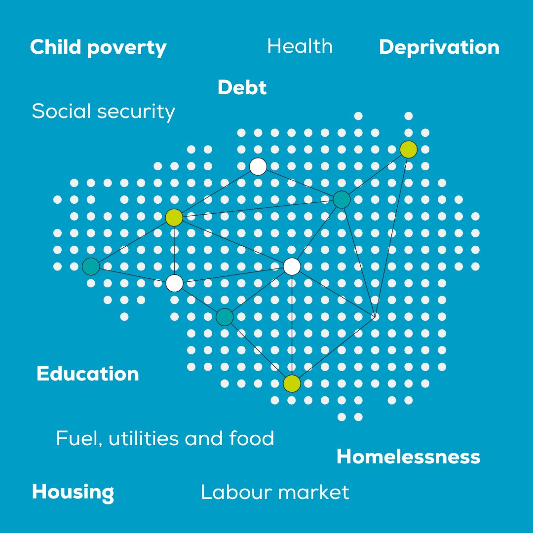 💭 Did you know? The Greater Manchester Poverty Monitor details statistics relating to poverty across ten themes, highlighting the scale of poverty and inequality of outcomes both within the city-region and in comparison to the rest of England. 👉 gmpovertyaction.org/access-the-pov…
