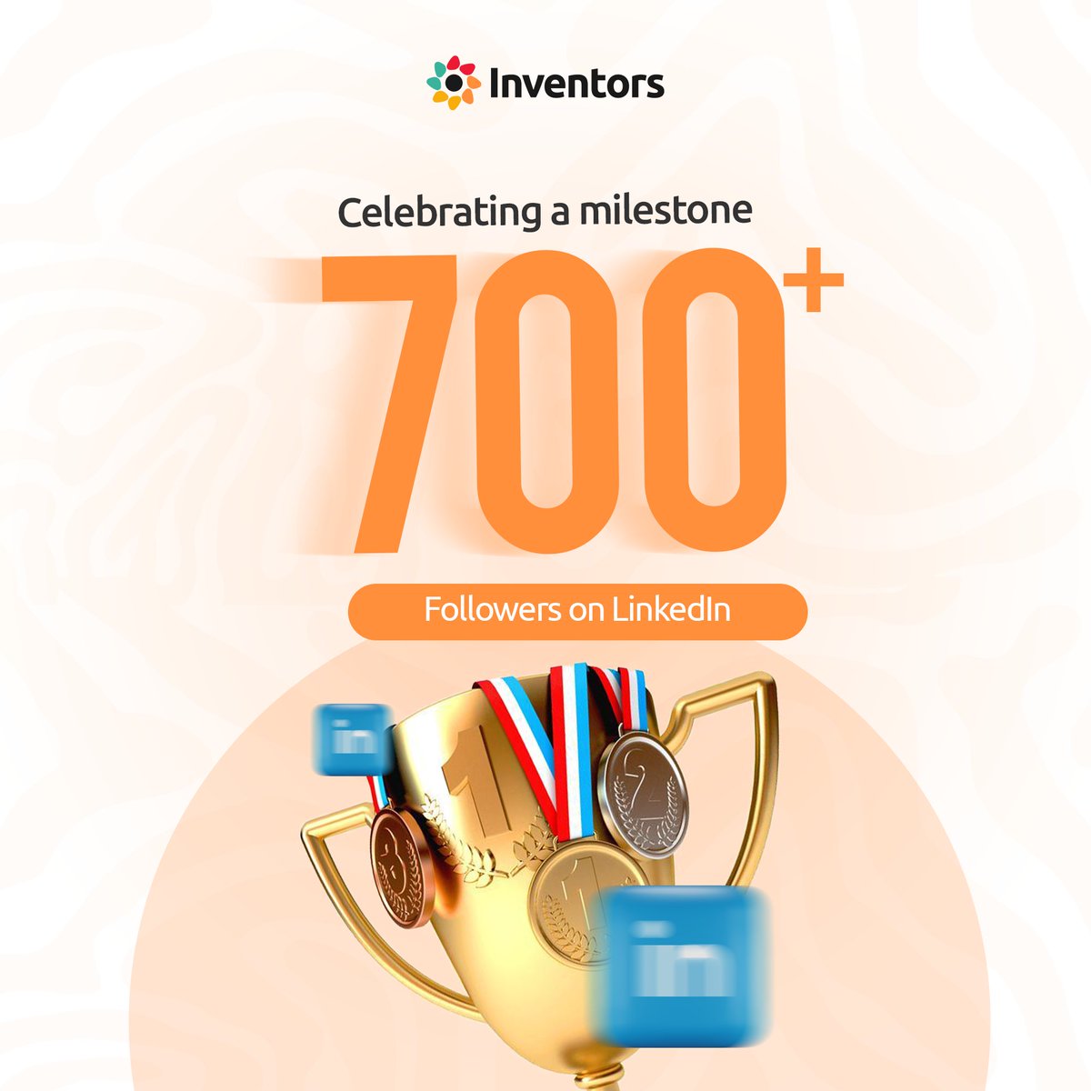 Cheers to 700+ strong in our tech tribe!🚀

Thank you to our incredible community for helping us reach 700+ followers on LinkedIn!🎉

Your support and engagement drive us forward as we continue to innovate and grow.🎉

Here's to the next milestone together!🥳

#InventorsCommunity