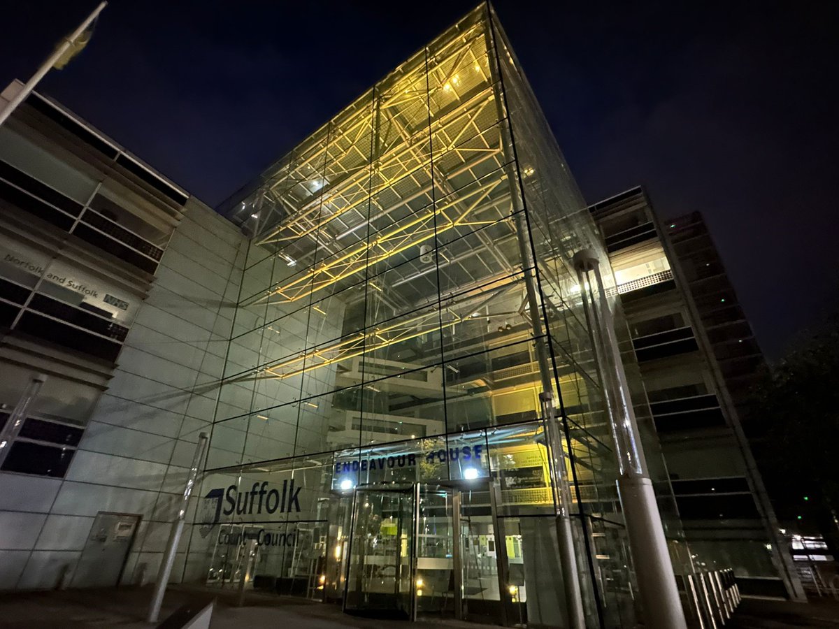 To mark #FosterCareFortnight, we’re lighting up our Headquarters, Endeavour House, in yellow - the colour of @Suff_FostAdopt - from 13-26 May! If you are interested in fostering and would like to find out more, please visit fosterandadopt.suffolk.gov.uk