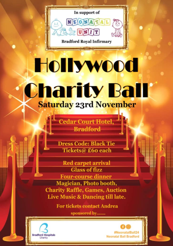 Following the huge success of our last charity event we are proud to announce the Hollywood Charity Ball. We are fundraising for our big build to create more bedrooms for our parents so they can stay close to their sick baby.