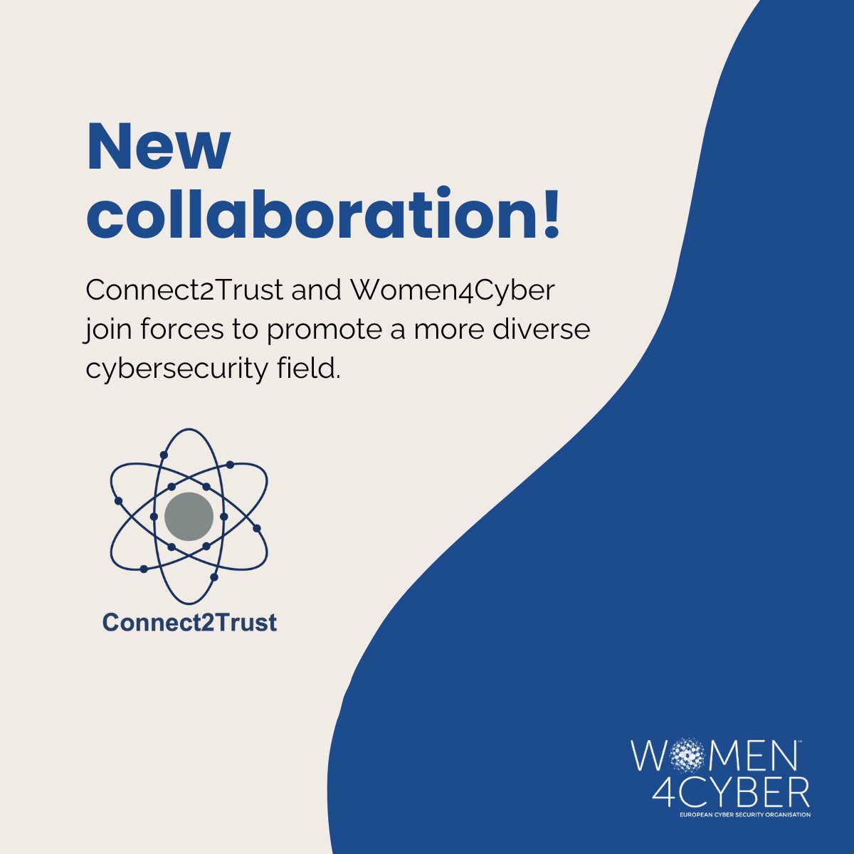🤝 We are thrilled to announce our collaboration with connect2trust! #cybersecurity #connect2trust #women4cyber
