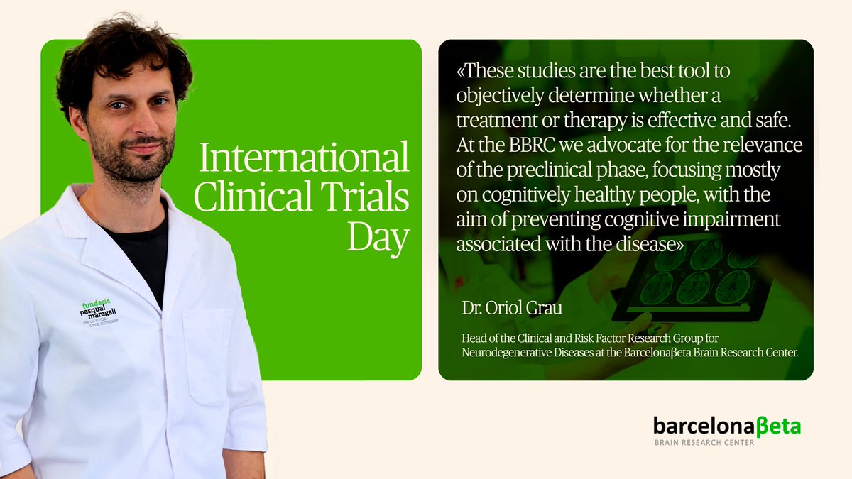 There are more than 150 active clinical trials to test potential treatments for Alzheimer's, and most aim to halt the associated biological changes, such as the accumulation of TAU or amyloid beta proteins. At BBRC, we focus on prevention. #ClinicalTrialsDay