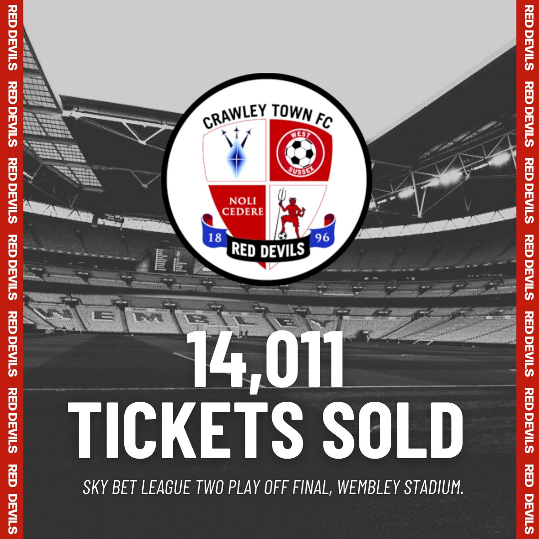 👊 We've sold over 14,000 tickets for Sunday's Play-Off final!

Keep spreading the word, Reds!

#TownTeamTogether🔴