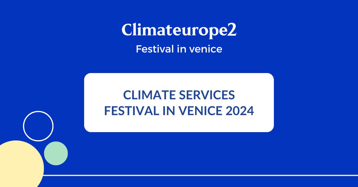 🎬Reflecting on incredible days at the #Climateurope2Festival in Venice! 

Explore captivating conversations between participants and speakers, delving into the realm of #ClimateServices and #standardization. 

Watch our dedicated playlist: lnkd.in/gWxyXNDB