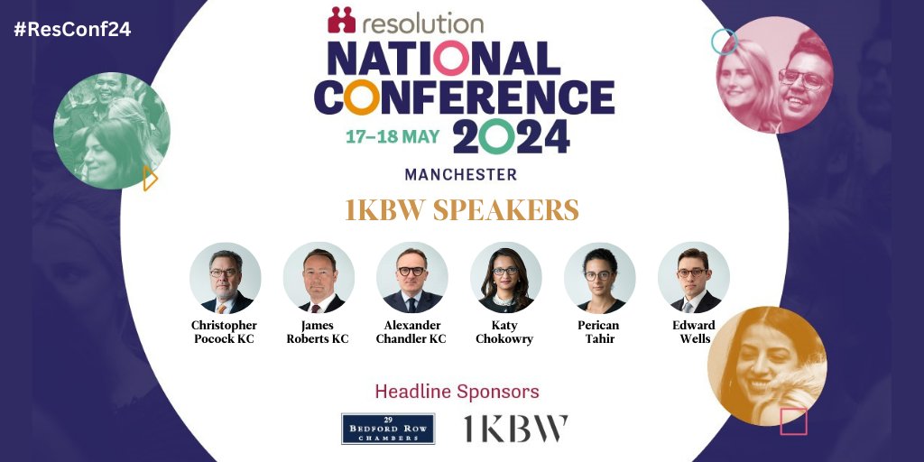 1KBW is excited to co-host an afternoon of lively debate this Friday with speakers from @29BedfordRow at the @ResFamilyLaw National Conference 2024. Three teams will engage in testing and discussing arguments for and against three current issues. We can't wait to see you there!