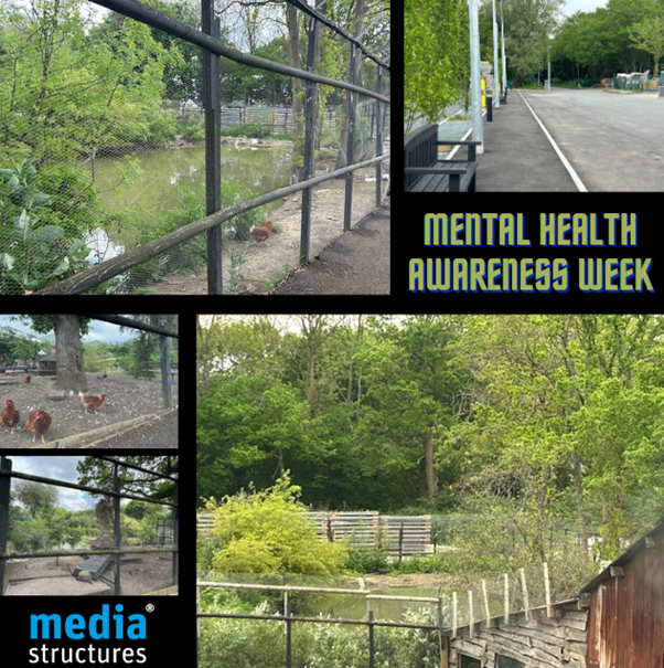 This week is Mental Health Awareness Week &amp; the theme is movement 🚶‍♂️
 
Here at Media Structures we are lucky to be surrounded by nature that provides a peaceful backdrop when we step outside our office
 
#MentalHealthAwarenessWeek