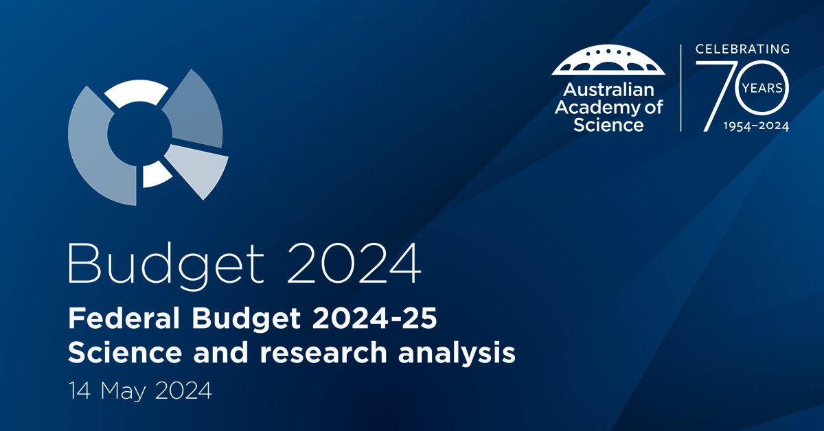 #Budget2024 Stay tuned as the Academy provides an analysis on tonight's 2024-25 Federal Budget, and what it means for Australia's science and research sector. #research #Innovation