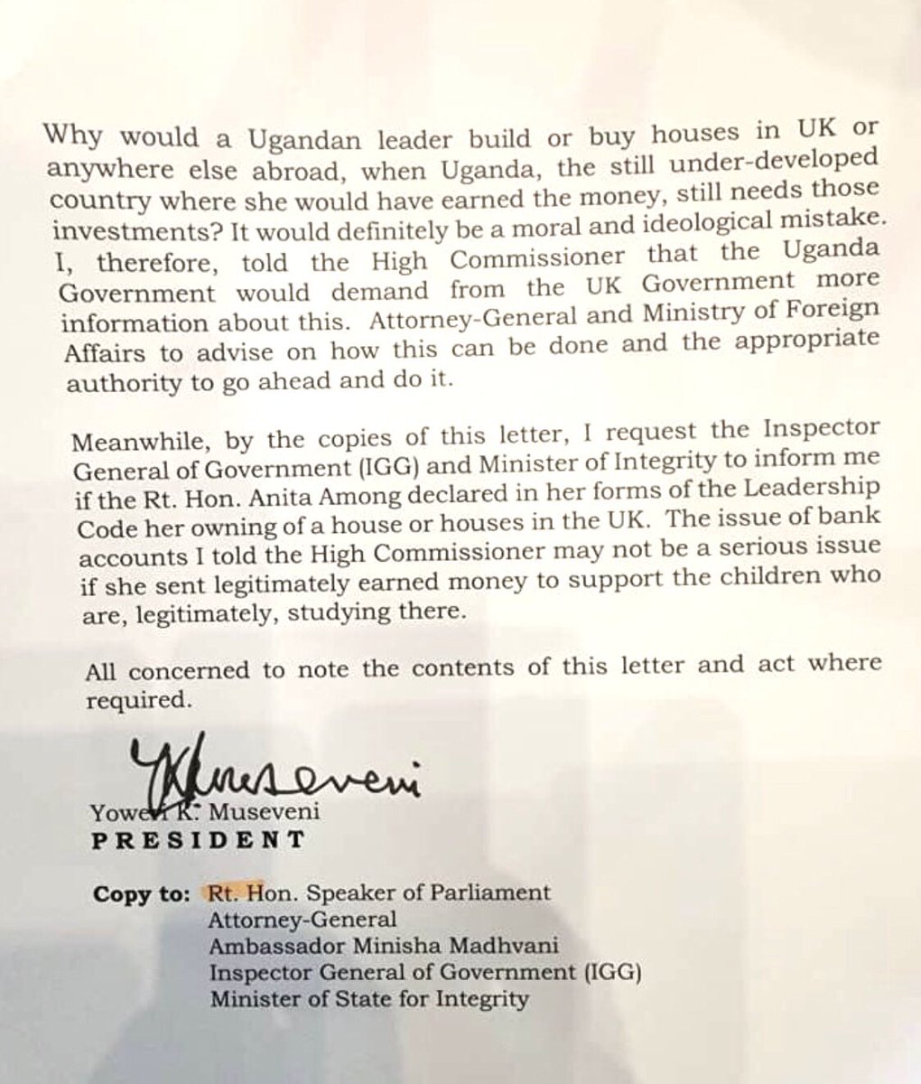 Since the NRM/M7 Junta now conducts diplomacy in the social media, can they also share the letters from the British government, so that we get a full picture? @GenJejeOdongo @UgandaMFA @KagutaMuseveni