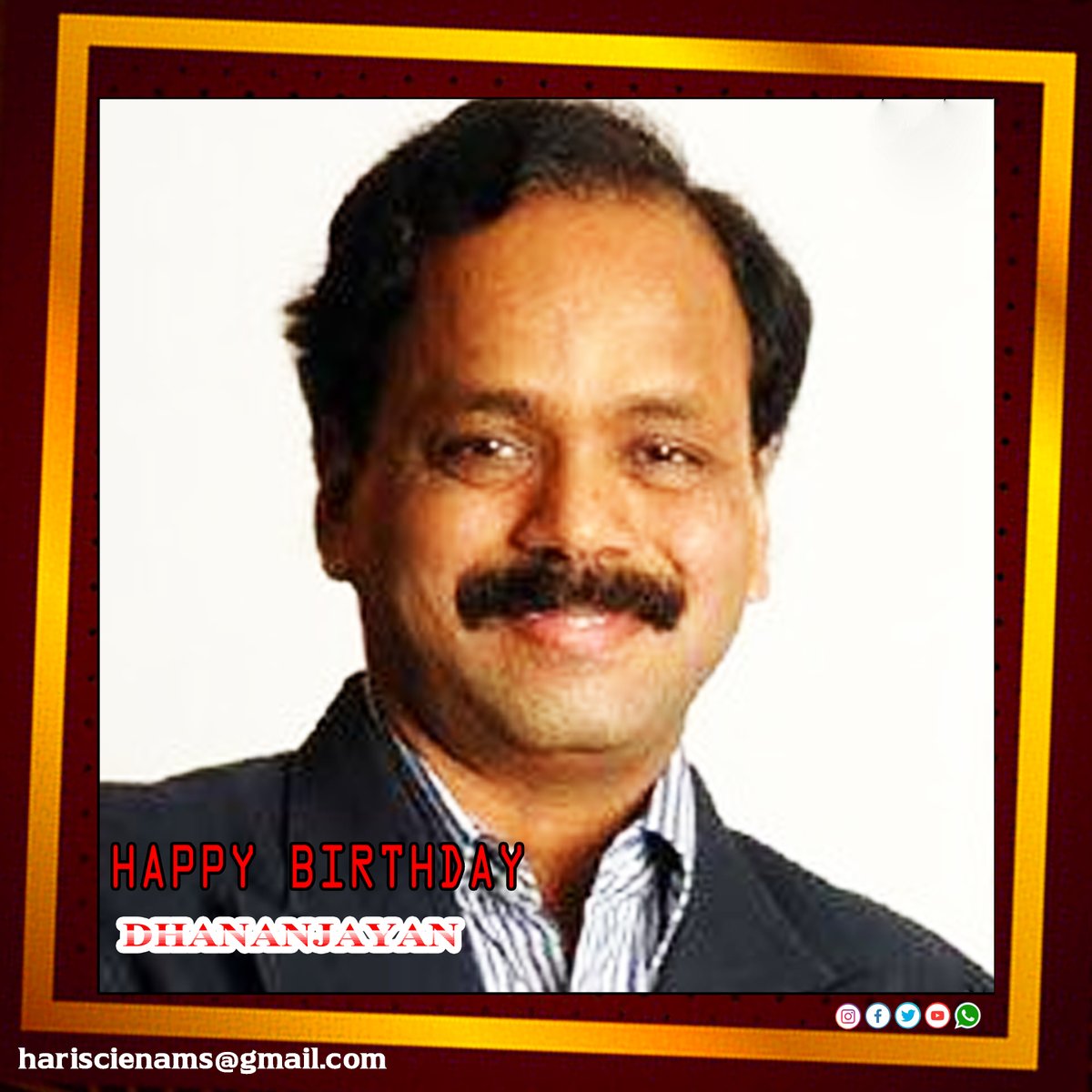 Wishing Producer G.Dhananjayan sir a very Happy Birthday 💐📷@Dhananjayang
#HappyBirthdayDhananjayan #HBDDhananjayan #Dhananjayan #hariscinemas