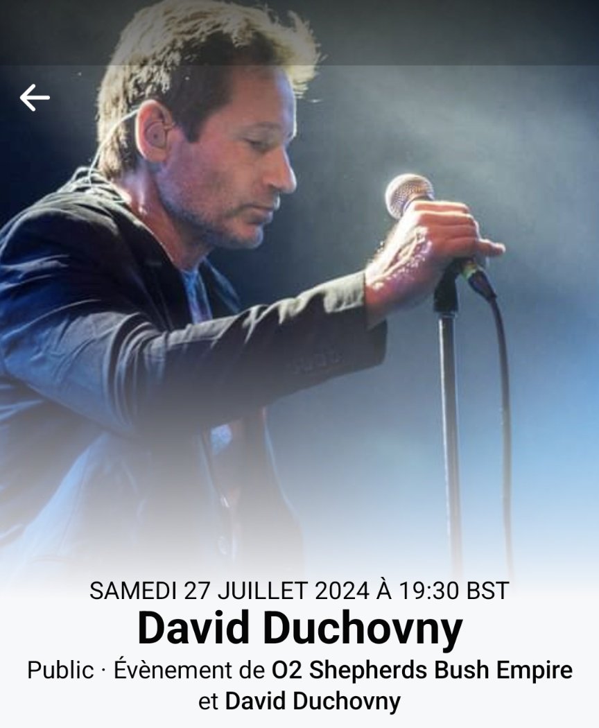 VavieC's tweet photo. New !!!! David will perform in London July 27th 2024 !
#DavidDuchovny https://t.co/oxlnRzDP4h