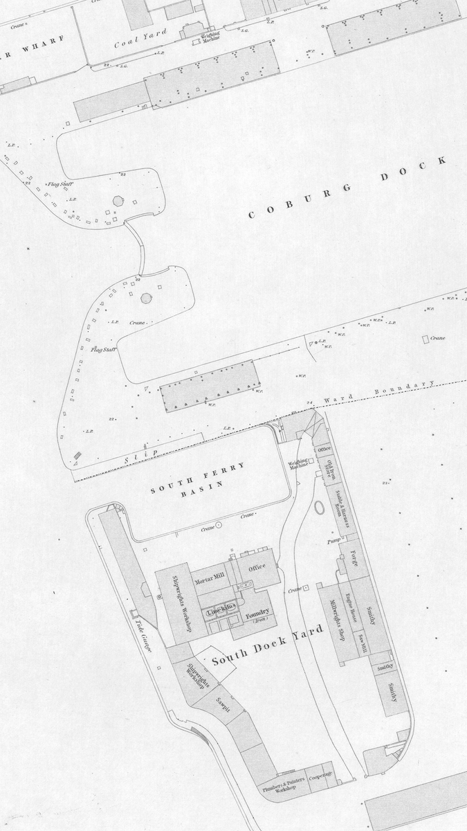 South Ferry Basin, next to Coburg Dock, Liverpool. Looks unremarkable but it had an interesting history. I only took notice of it recently, after doing some work in Quebec Quay (in the left of the first image). The basin was built 1817 - 23 for use by fishermen and ferries.