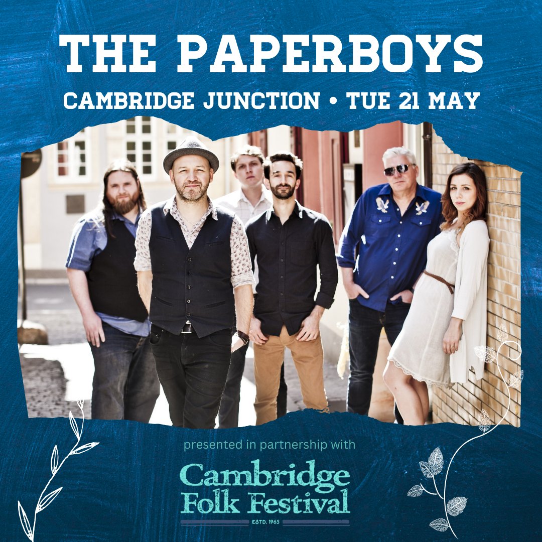 Globe-trotting sextet The Paperboys come to play Cambridge Junction on 21 May. junction.co.uk/events/the-pap…