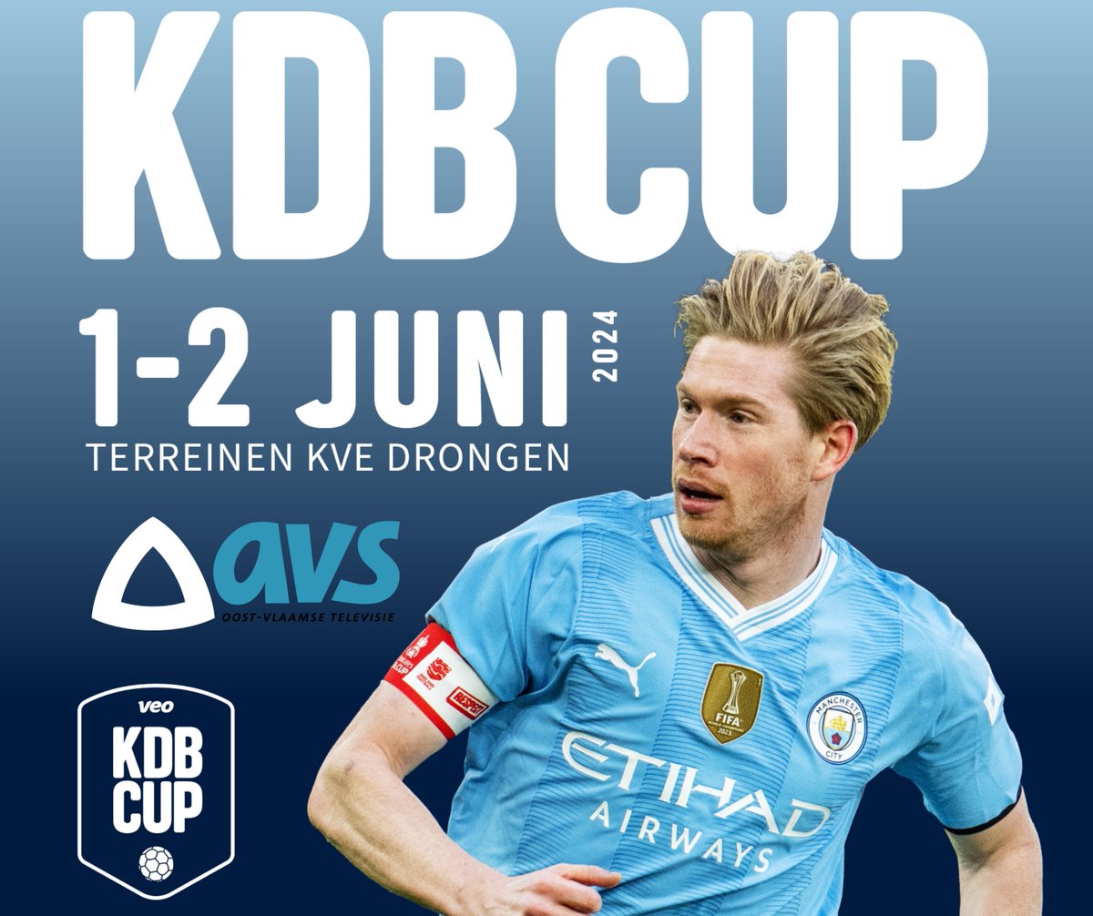 Wil jij ook kans maken op een VIP-arrangement of duoticket voor de @KevinDeBruyne Cup op zondag 2 juni in Drongen? Ga dan snel een kijkje nemen op avs.be/info/vrijkaart… @KDBCup