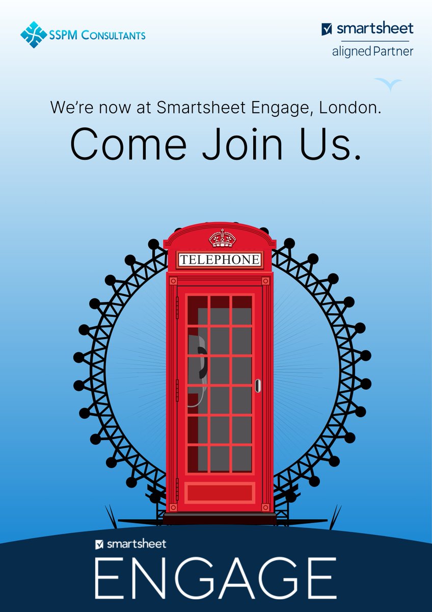 🌟The wait is over! 🌟The highly anticipated #SmartsheetENGAGE event kicks off today in London! 🇬🇧 Get ready for an immersive experience filled with actionable sessions, real-time problem-solving, and inspiring speakers from around the globe.

#Smartsheet $SMAR #London #SSPM