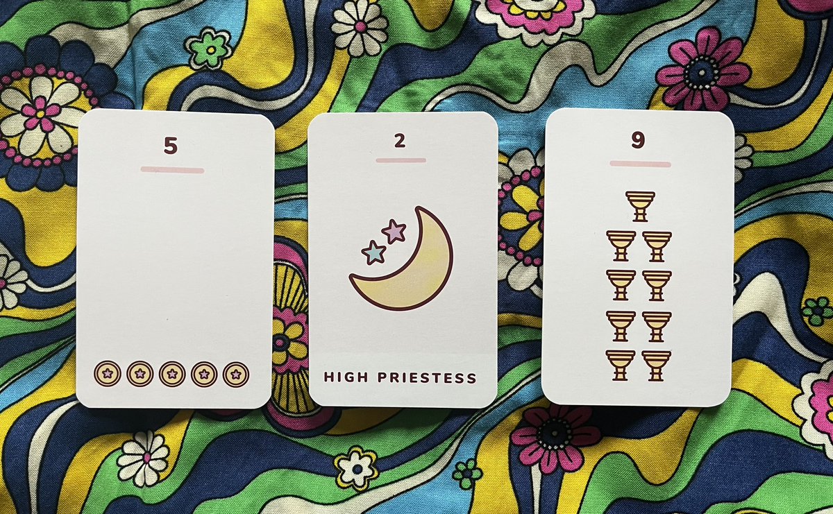 Today I had TWO JUMPERS, so we have a very rare 3-4-1 for our #CardOfTheDay - the #FiveOfPentacles, #HighPriestess and #NineOfCups.

🧵

#tarot #tarotcards #tarotcard #kawaiitarot #tarotdeck #5ofpentacles #5ofcoins #fiveofcoins #cotd #tcotd #tarotcardoftheday #intuition