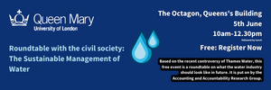 💡 The Sustainable Management of Water: Roundtable discussion with the civil society 
🗓️ June 5th 2024, 10-2pm 
🔗 Registrations are now open 
with <a href="/premnsikka/">Prem Sikka</a> <a href="/RichardJMurphy/">Richard Murphy</a> @uklabour <a href="/ucu/">UCU</a> <a href="/unisontheunion/">UNISON - UK's largest union</a> <a href="/sbmqmul/">QMUL School of Business and Management</a> <a href="/sbmqmulresearch/">SBM QMUL Research</a>