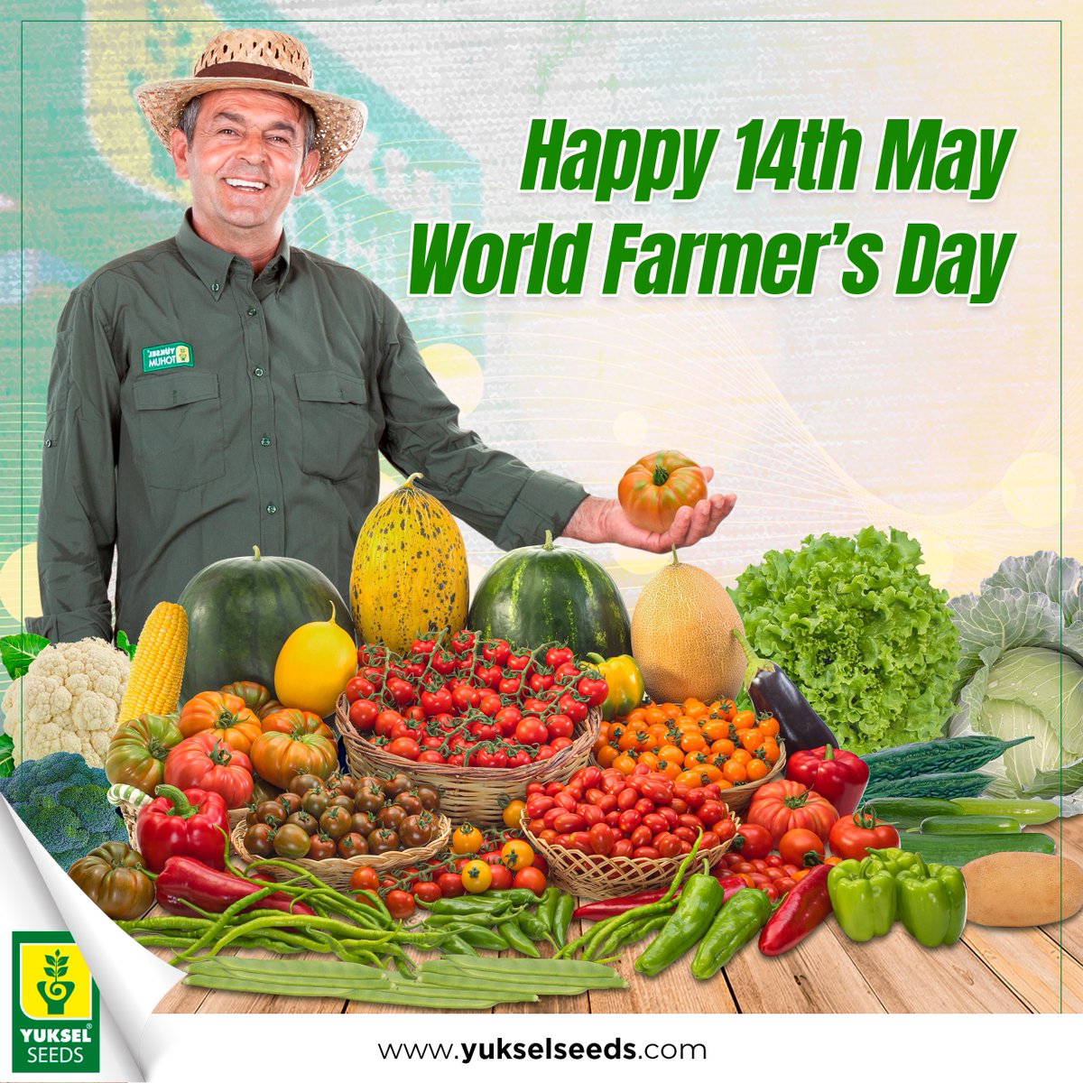 14 Mayıs Dünya Çiftçiler Günü Kutlu Olsun! 🌱🌟
--
Happy 14th May World Farmer's Day! 🌱🌟
#tohum #tohumıslahsanatı #iyitarım #çiftçilergünü #FarmersDay