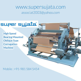 High Speed Bearing Mounted Oblique Type Corrugation Machine | 'SUPER SUJATA' Brand . supersujata.com/bearingmounted . #bearing_mounted_oblique_type_corrugation_machine #amritsar #india #super_sujata_brand #corrugated_box_machine #manufacturer #exporter #supplier . 'SUPER SUJATA'