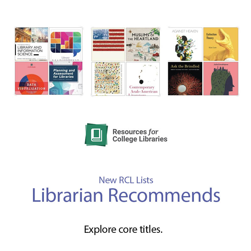 Resources for College Libraries allows you to browse select content from the 90,000+ titles in the database. @CHOICE #SyndeticsUnbound Explore new title picks for your academic collection today: librarian.syndetics.com/syndeticsunbou…