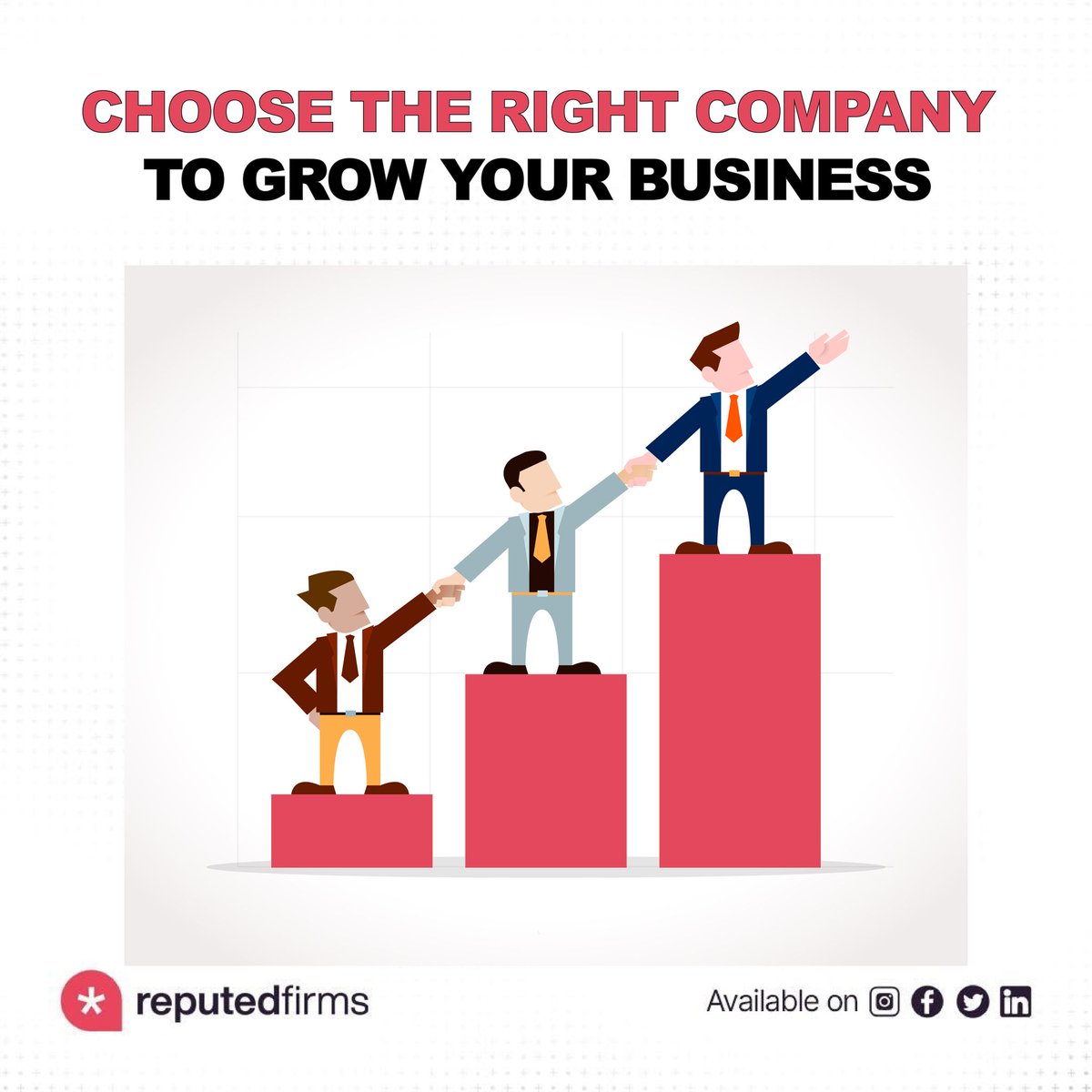 We provide great services to grow your business online and get more clients. 
 Register now for free
 reputedfirms.com

 #Reputedfirms #business #SoftwareCompany #SoftwareDevelopmentCompany #SoftwareTestingCompany #Software #Itfirms #MobileApp #MobileAppDeveloper
