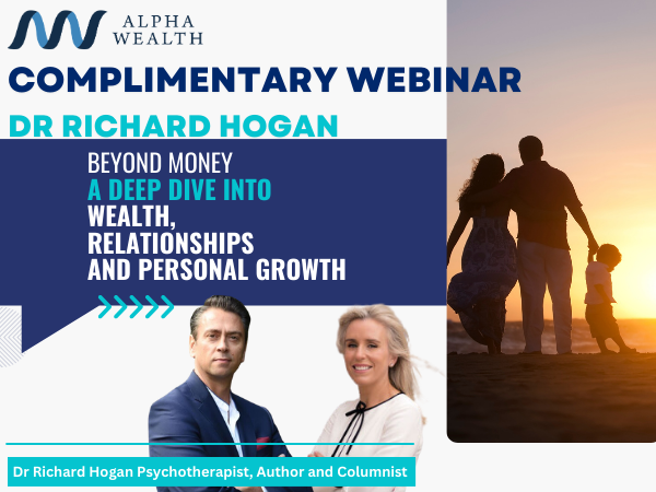 Alphawealthcork's tweet photo. Join Alpha Wealth on May 17th at 1pm for an insightful webinar.

Hosted by Alpha Wealth and leading psychotherapist Dr Richard Hogan to explore the connection between emotional well-being and our relationship with money.

Sign up here 👇
https://t.co/hEQqIlUh5Z
@theRichardHogan https://t.co/CH8T6tg7Fk